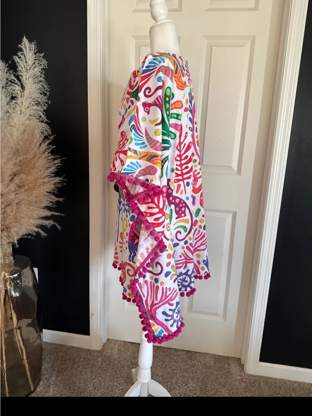 NWT Cinco Raíces Estudio Poncho Swimsuit Coverup One Size - Picture 3 of 12